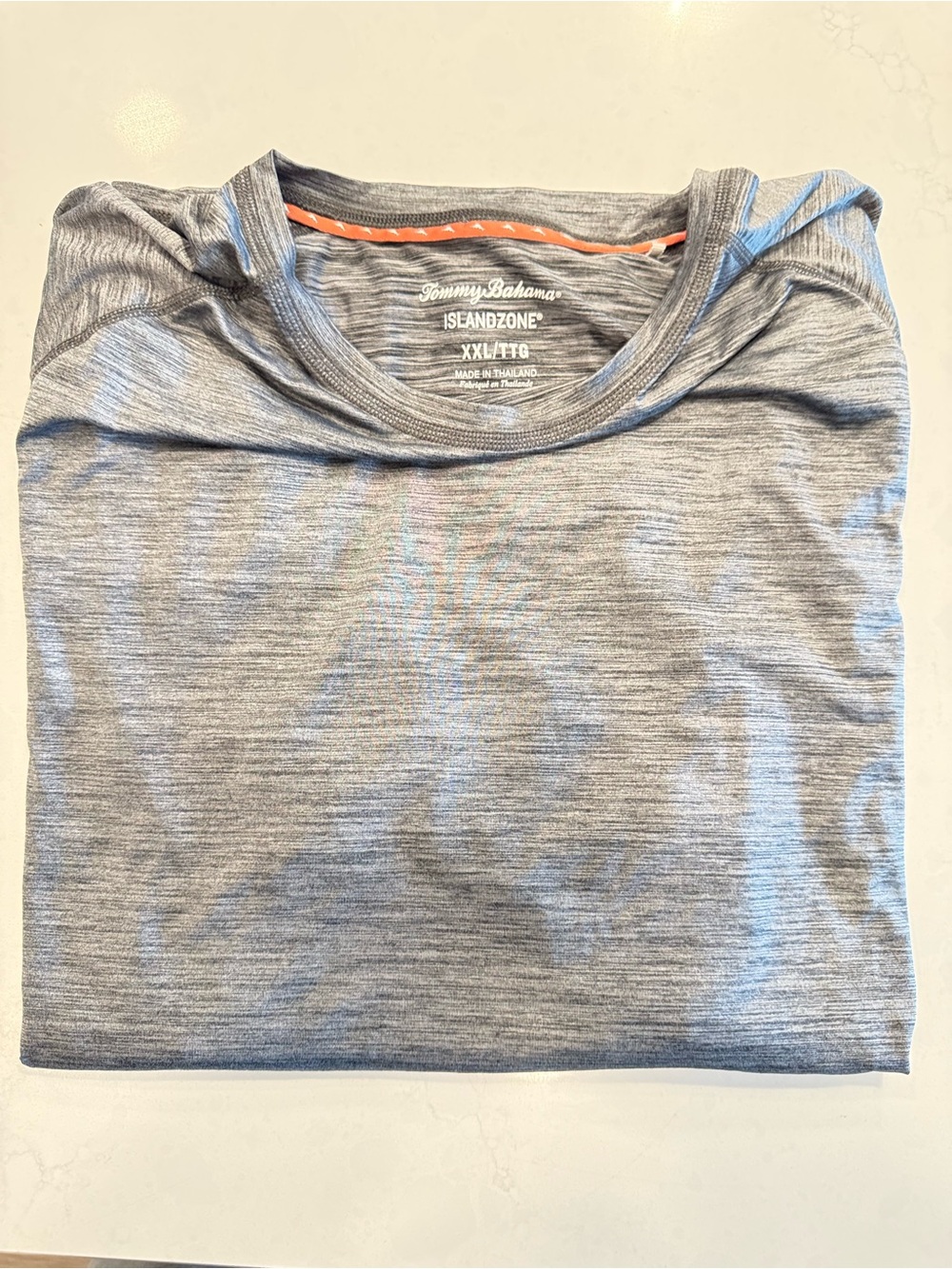 Tommy Bahama Gray Heather IslandZone Short Sleeve Performance Tee